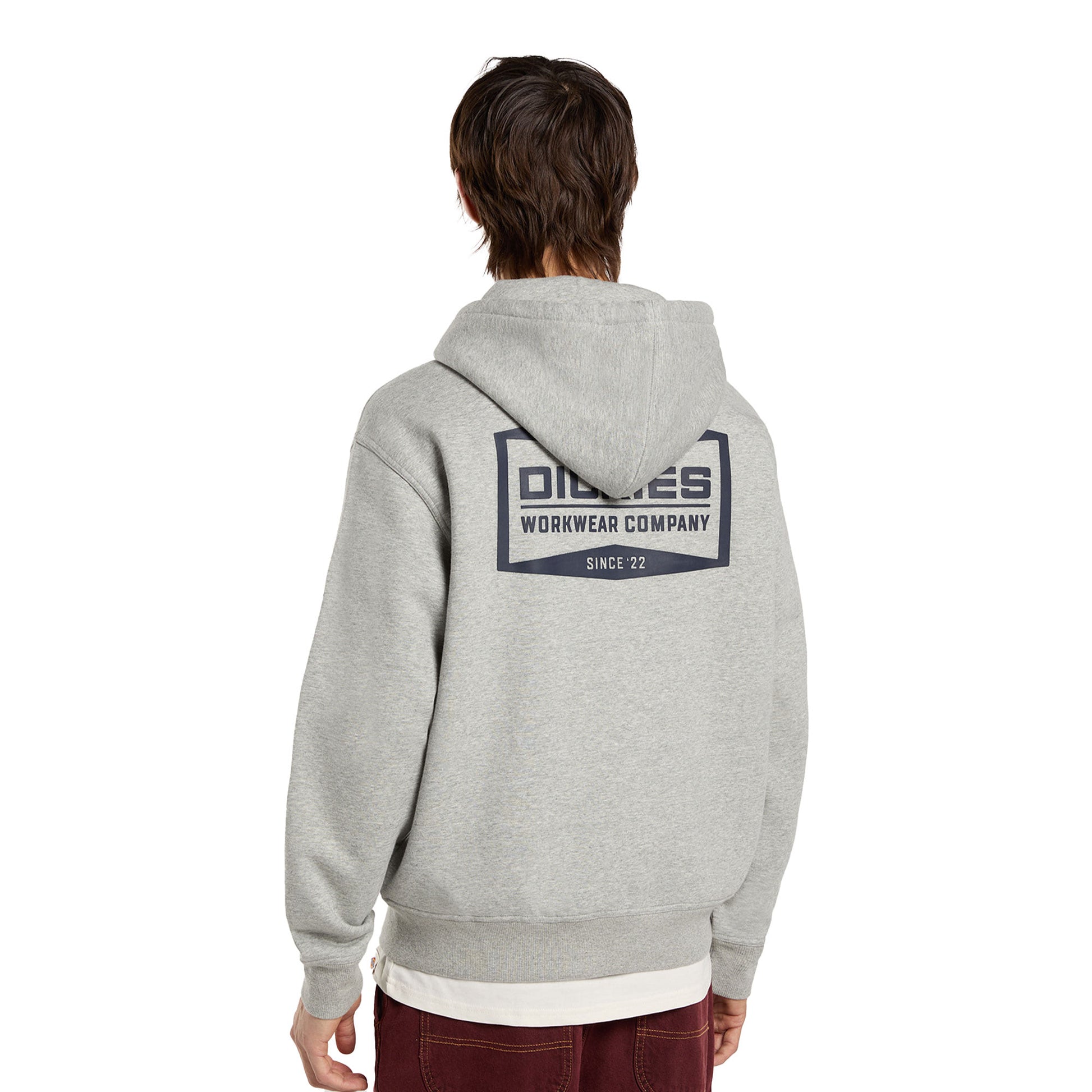 Dickies Bolivar FZ Hoodie Grey Melange  - DK0A88L5GYM