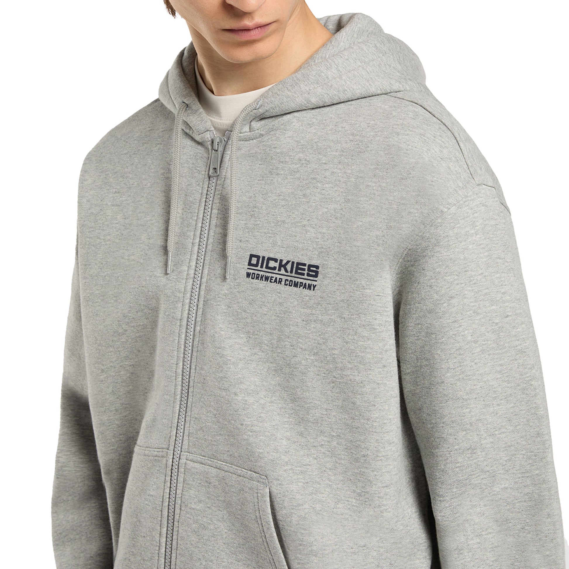 Dickies Bolivar FZ Hoodie Grey Melange  - DK0A88L5GYM