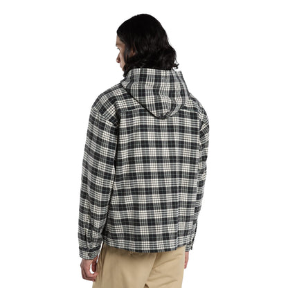 Dickies Laughlin Hooded Flannel Shacket Black