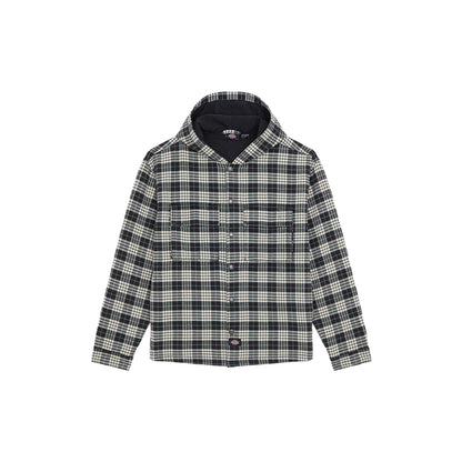 Dickies Laughlin Hooded Flannel Shacket Black