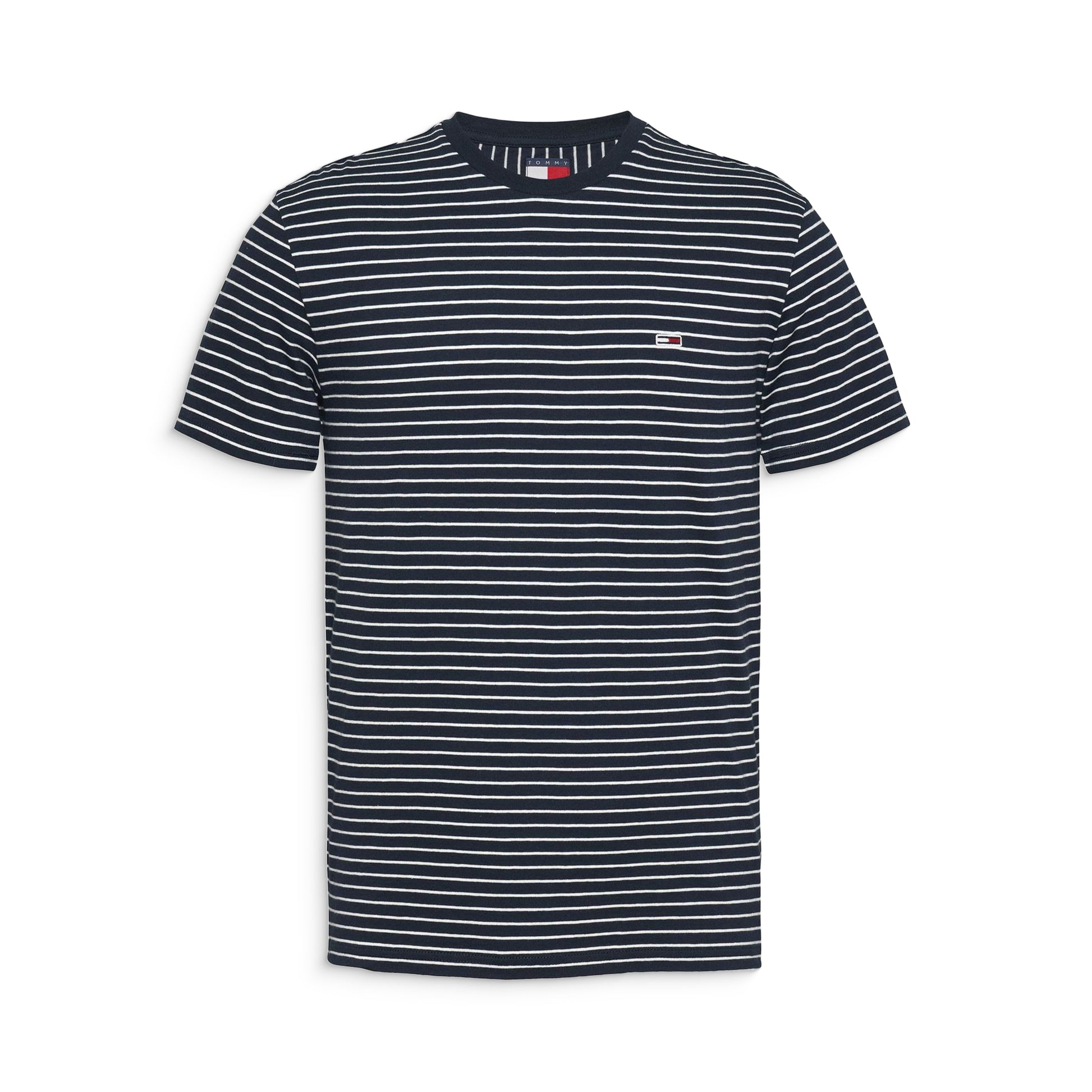 Tommy Jeans Slim Stripe Tee Dark Night Navy/Ecru  - DM0DM203770A6