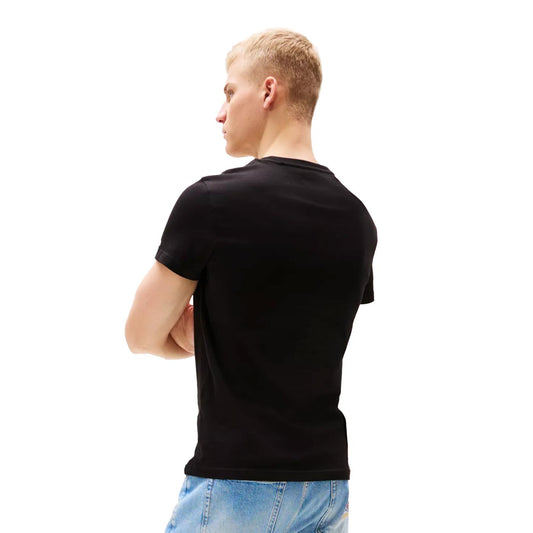 Tommy Jeans Slim Bubble Print Tee Black  - DM0DM21863BDS