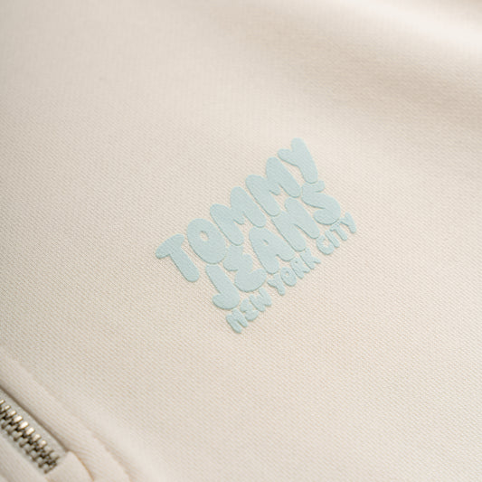 Tommy Jeans Bubble Logo Back Graphic Quarter Zip Sweatshirt  - DM0DM21865YBH