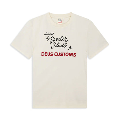 Deus Ex Machina Specter Rare Birds Tee Pristine White  - DMF241540A-PRW