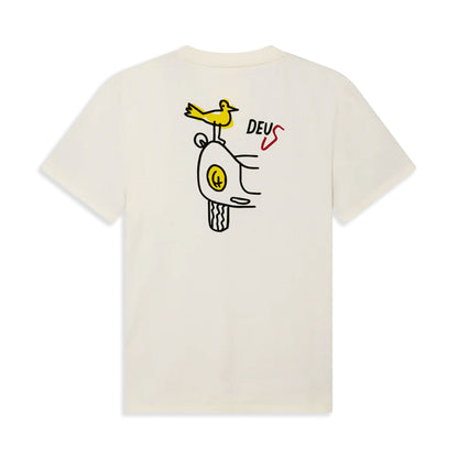 Deus Ex Machina Specter Rare Birds Tee Pristine White  - DMF241540A-PRW