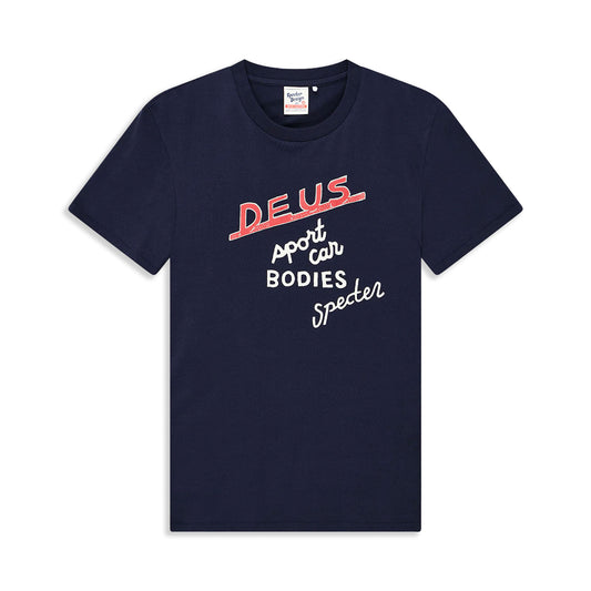 Deus Ex Machina Specter Workshop Tee Azure Navy  - DMF241540B-AZN