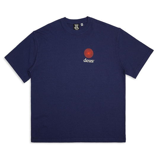 Deus Ex Machina Strata Tee Patriot Blue  - DMF241762-PAB