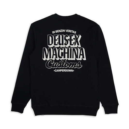 Deus Ex Machina Ever Seen Crew Sweat Black  - DMF248626-BLK