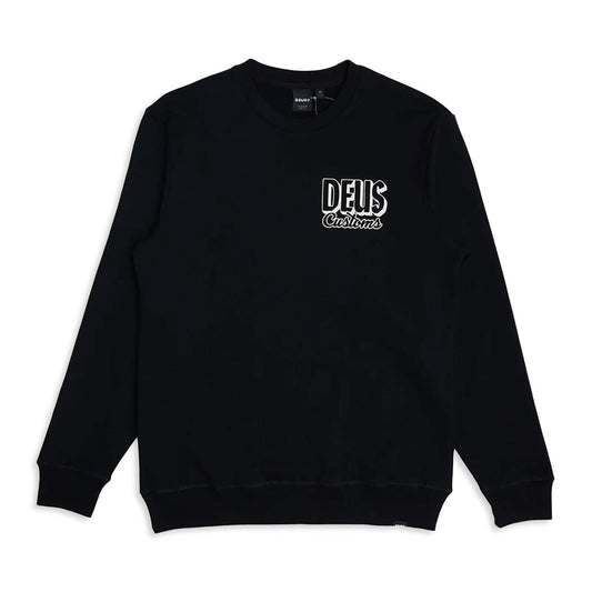 Deus Ex Machina Ever Seen Crew Sweat Black  - DMF248626-BLK