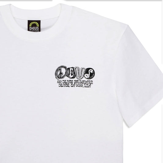Deus Ex Machina Labyrinth Tee Vintage White  - DMF251220A-VWH