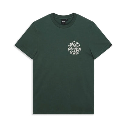 Deus Ex Machina Scrambler Tee Hunter Green  - DMF251238A-HNG