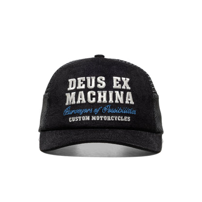 Deus Ex Machina Gumshoe Cord Trucker Black  - DMF257302-BLK