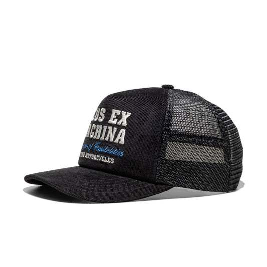 Deus Ex Machina Gumshoe Cord Trucker Black  - DMF257302-BLK