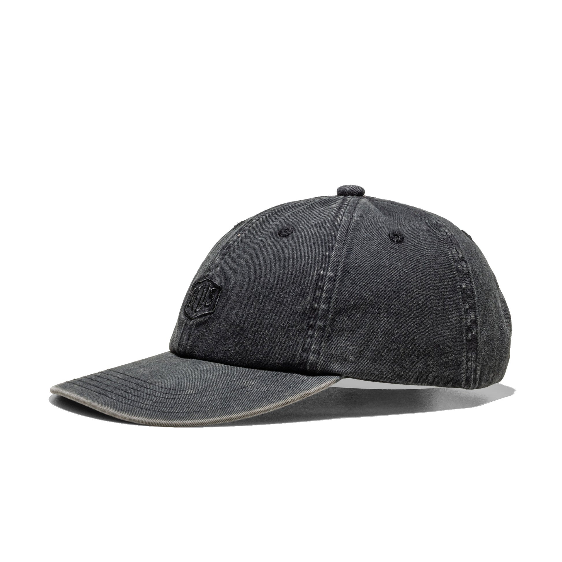 Deus Ex Machina Shield Garment Dyed Dad Cap Black  - DMF257382-BLK