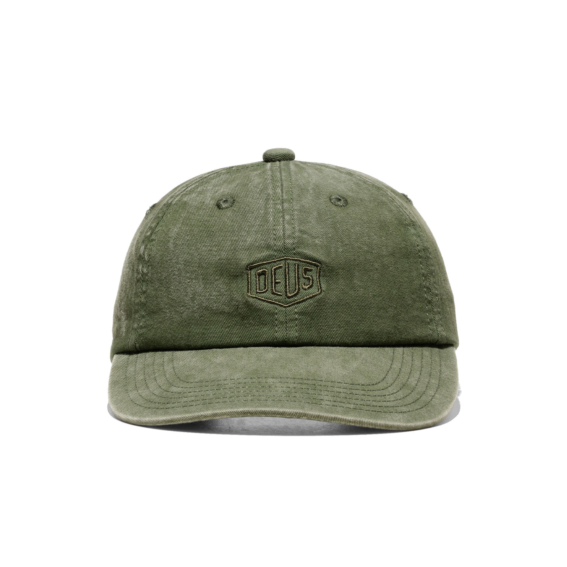 Deus Ex Machina Shield Garment Dyed Dad Cap Cypress Green  - DMF257382-CYP