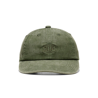 Deus Ex Machina Shield Garment Dyed Dad Cap Cypress Green  - DMF257382-CYP