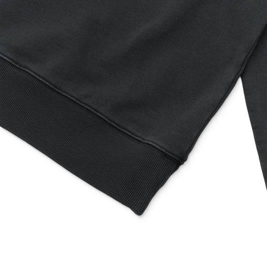 Deus Ex Machina Shield Garment Dyed Crew Black  - DMF258460-BLK