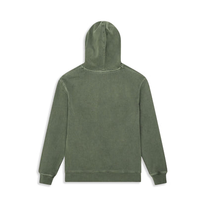 Deus Ex Machina Shield Garment Dyed Hoodie Cypress Green  - DMF258461-CYP