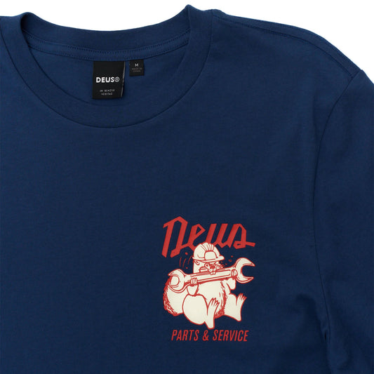 Deus Ex Machina Overbite Tee Mechanic Blue  - DMP251953C-MEC