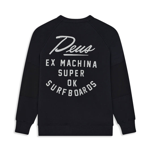 Deus Ex Machina Jethro Crew Black  - DMP258985-BLK