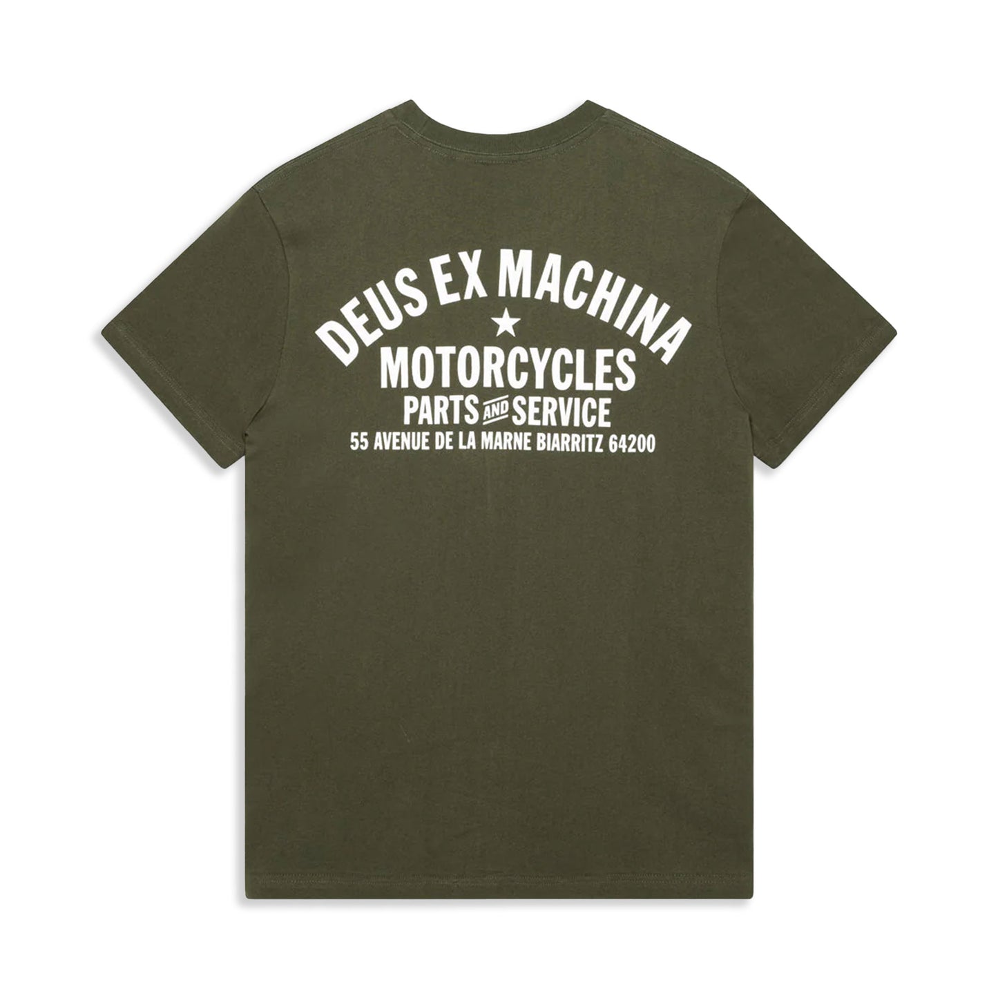 Deus Ex Machina Biarritz Address Tee Cypress Green  - DMW41808Z-CYP