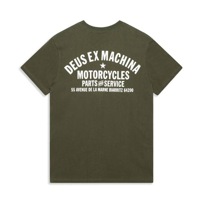 Deus Ex Machina Biarritz Address Tee Cypress Green  - DMW41808Z-CYP