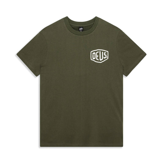 Deus Ex Machina Biarritz Address Tee Cypress Green  - DMW41808Z-CYP