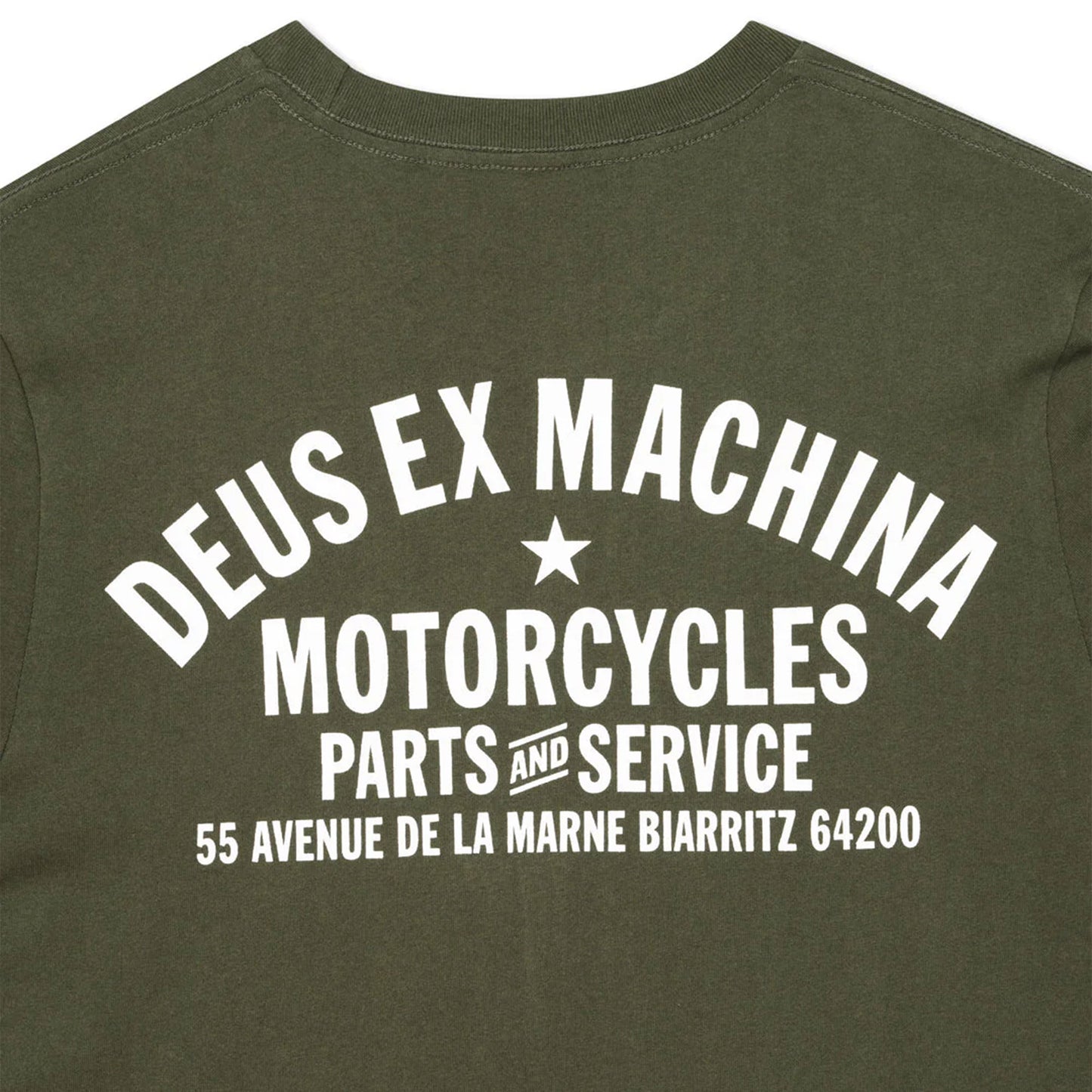 Deus Ex Machina Biarritz Address Tee Cypress Green  - DMW41808Z-CYP