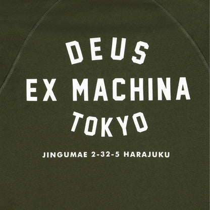 Deus Ex Machina Harajuku Address Hoodie Cypress Green  - DMW48675F-CYP