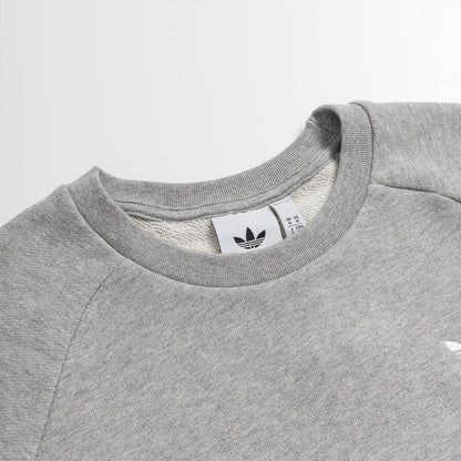 Adidas Essential Crewneck Sweatshirt Medium Grey Heather  - DV1642