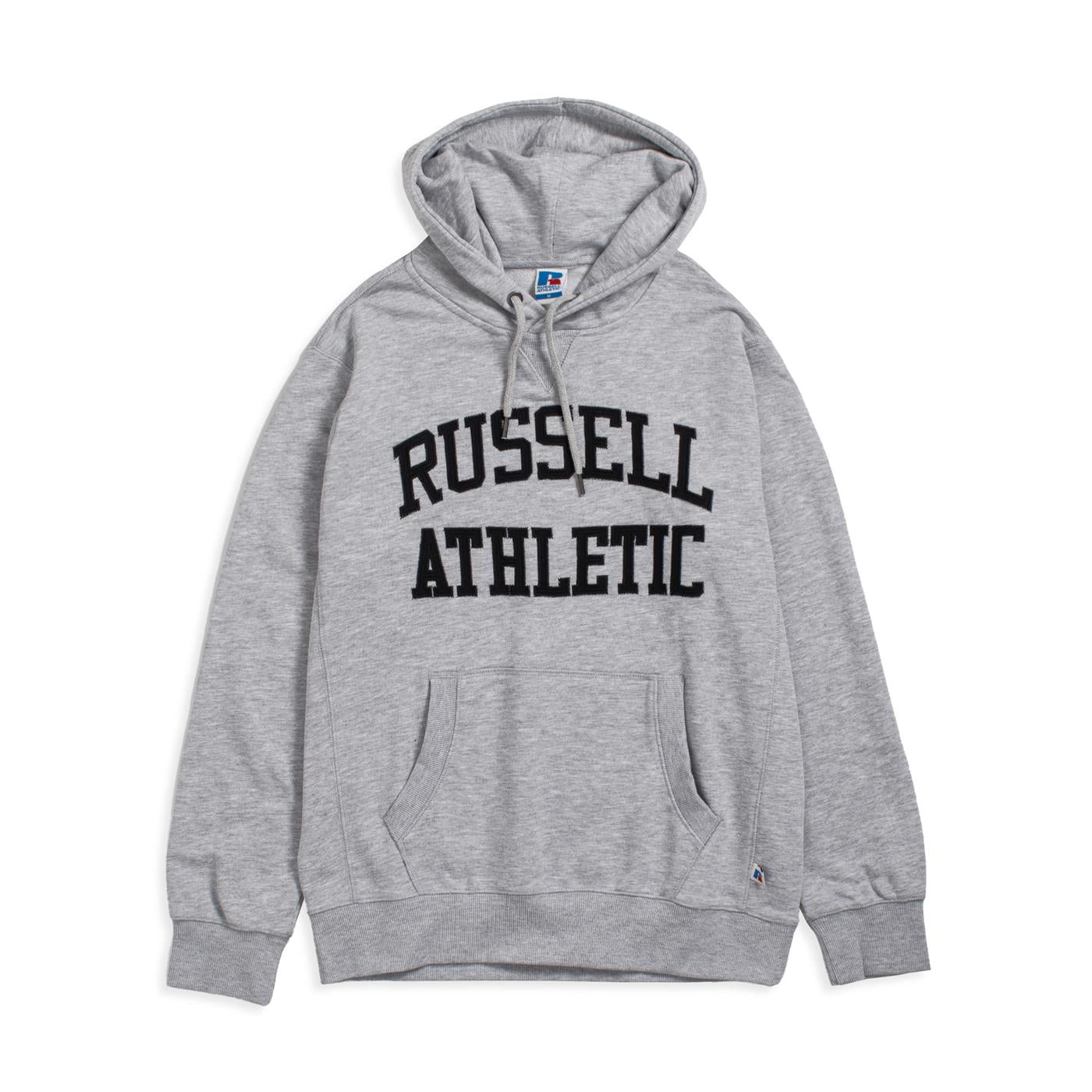 Russell Athletic Iconic Hoody Sweatshirt New Grey Marl  - E36061-091