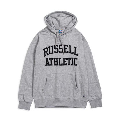 Russell Athletic Iconic Hoody Sweatshirt New Grey Marl  - E36061-091