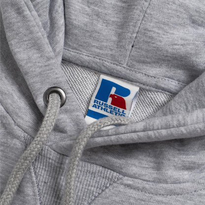 Russell Athletic Iconic Hoody Sweatshirt New Grey Marl  - E36061-091