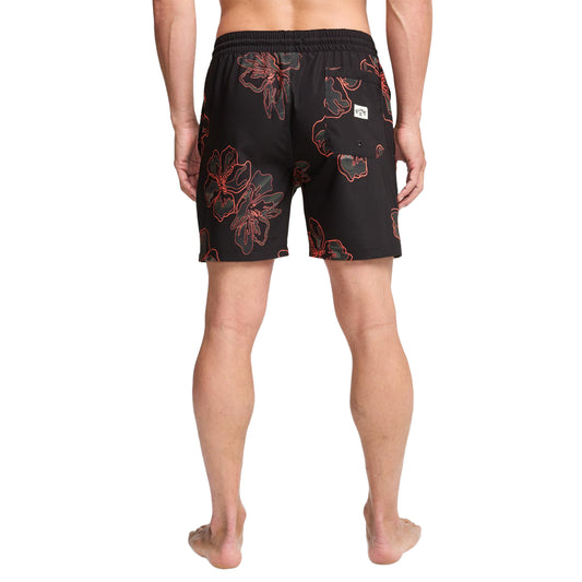Billabong Sundays Layback 17" Short Black Print