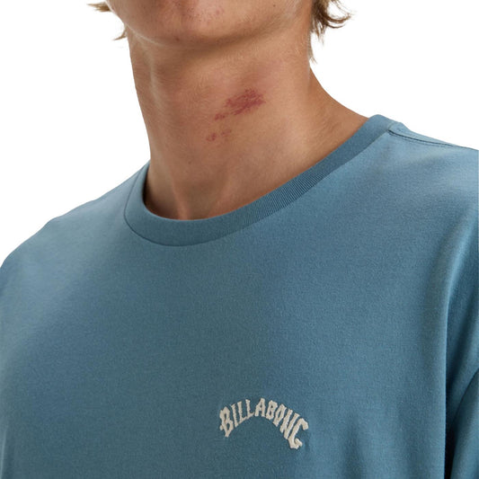 Billabong Arch Crew T-Shirt Glacier Blue  - EBYKT00100-BMC0