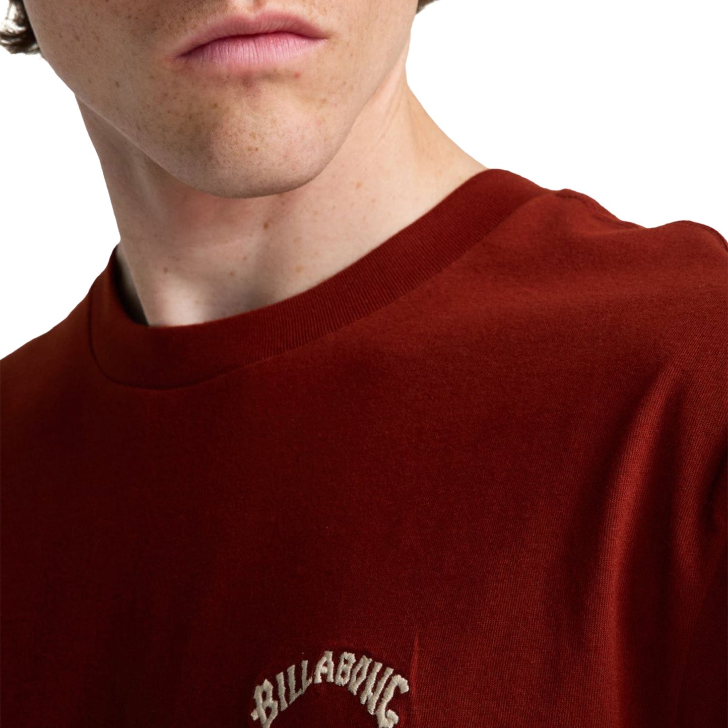 Billabong Arch Crew T-Shirt Fired Red  - EBYKT00100-RZA01