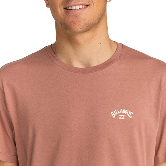 Billabong Arch Crew T-Shirt Rosewood  - EBYKT00100REW