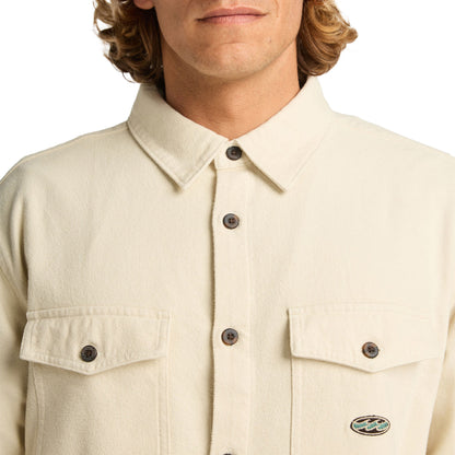 Billabong Del Mar Flannel LS Shirt Sand  - EBYWT03018-TFH0