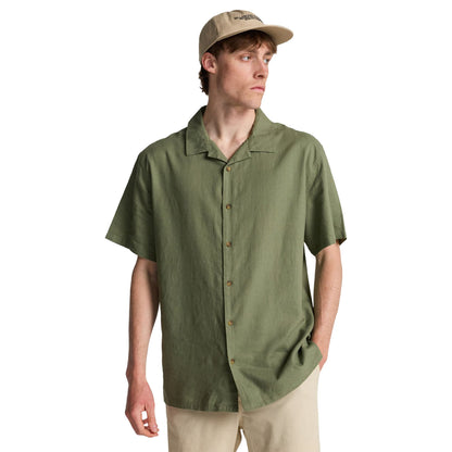 Billabong Vacay Linen S/S Shirt Moss Green  - EBYWT03030-GLW0