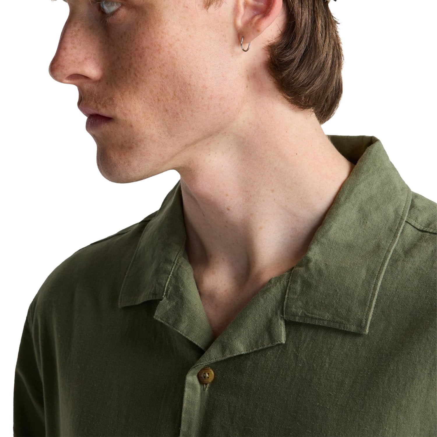 Billabong Vacay Linen S/S Shirt Moss Green  - EBYWT03030-GLW0