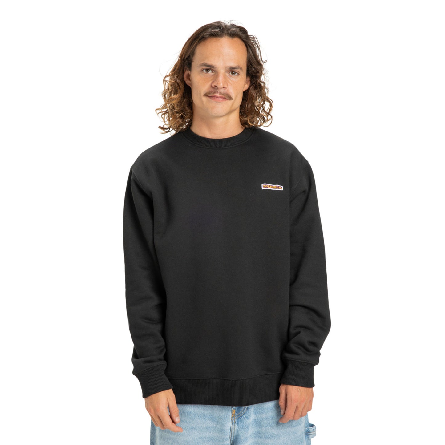 DC Shoes Patch It Crew Black  - EDYFT03548-KVJ0