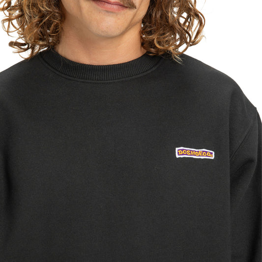 DC Shoes Patch It Crew Black  - EDYFT03548-KVJ0