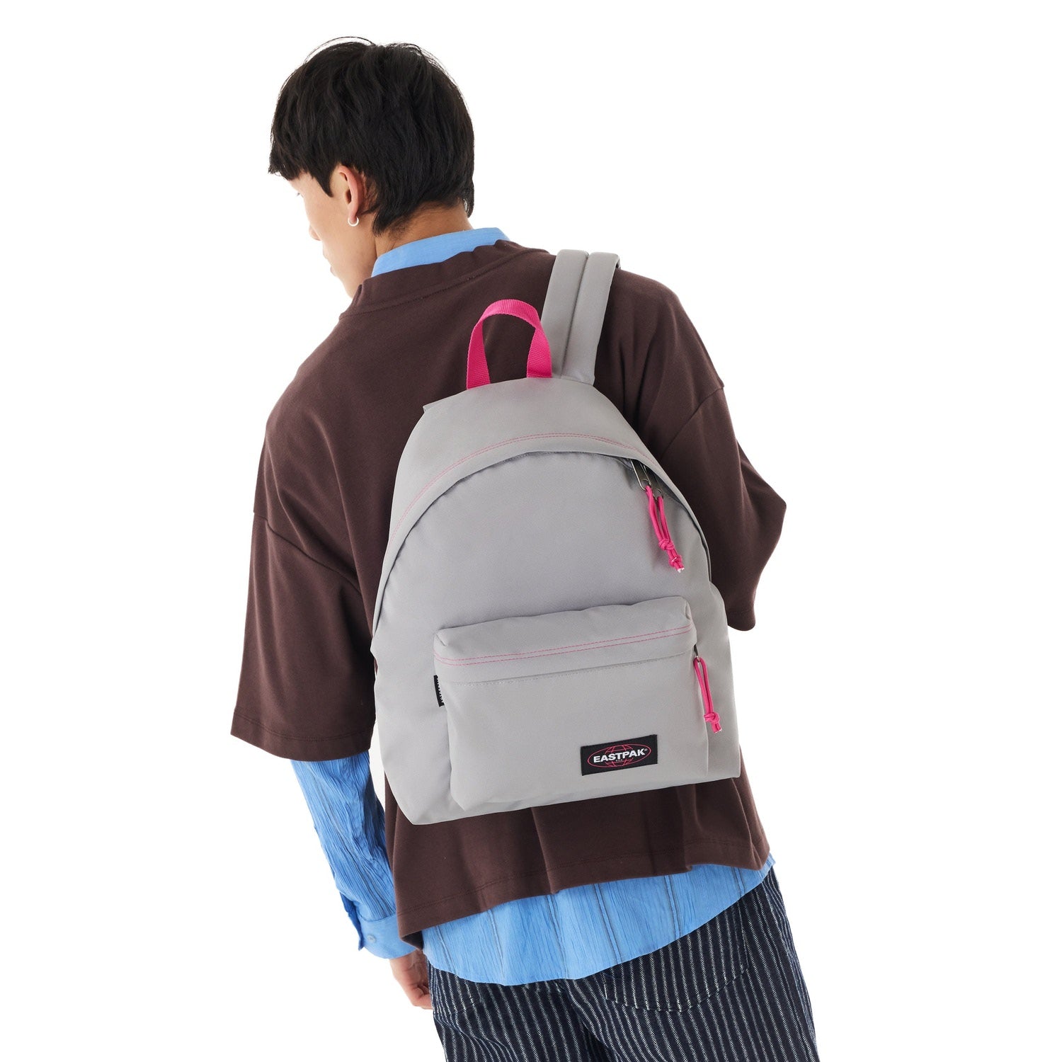 Eastpak Padded Pakr Kontrast Grey Pink  - EK000620B0S1