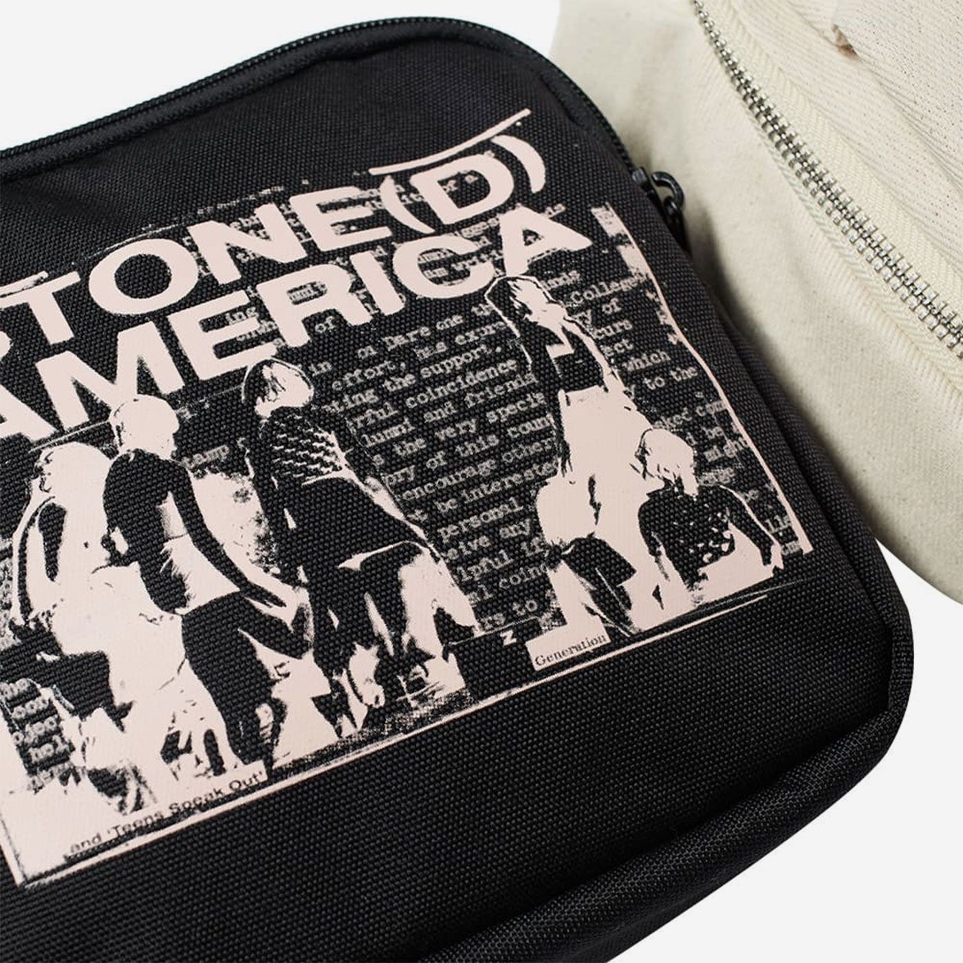 Eastpak Raf Simons Waist Loop Beige America  - EK38FB89