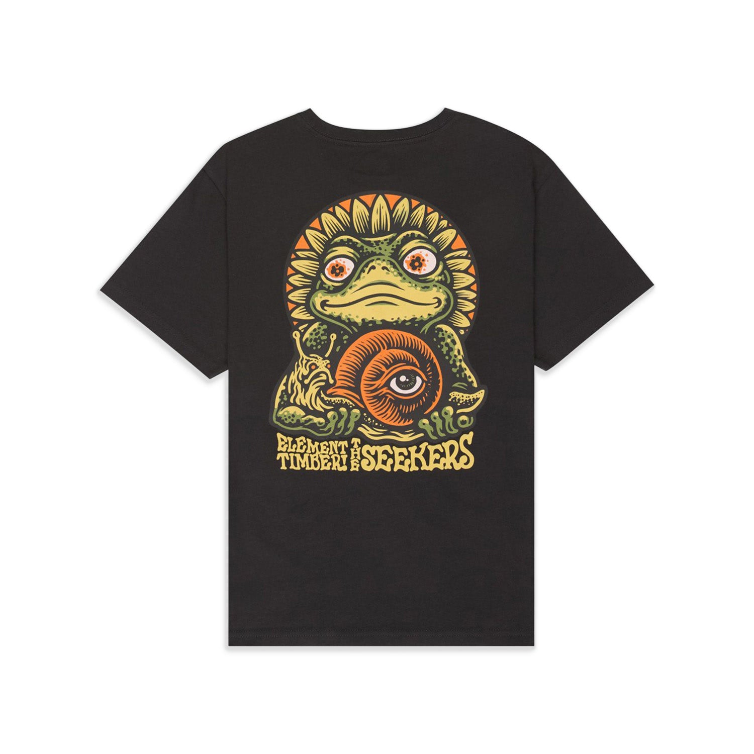 Element Timber The Frog T-Shirt Off Black  - ELBZT00286-KTA0