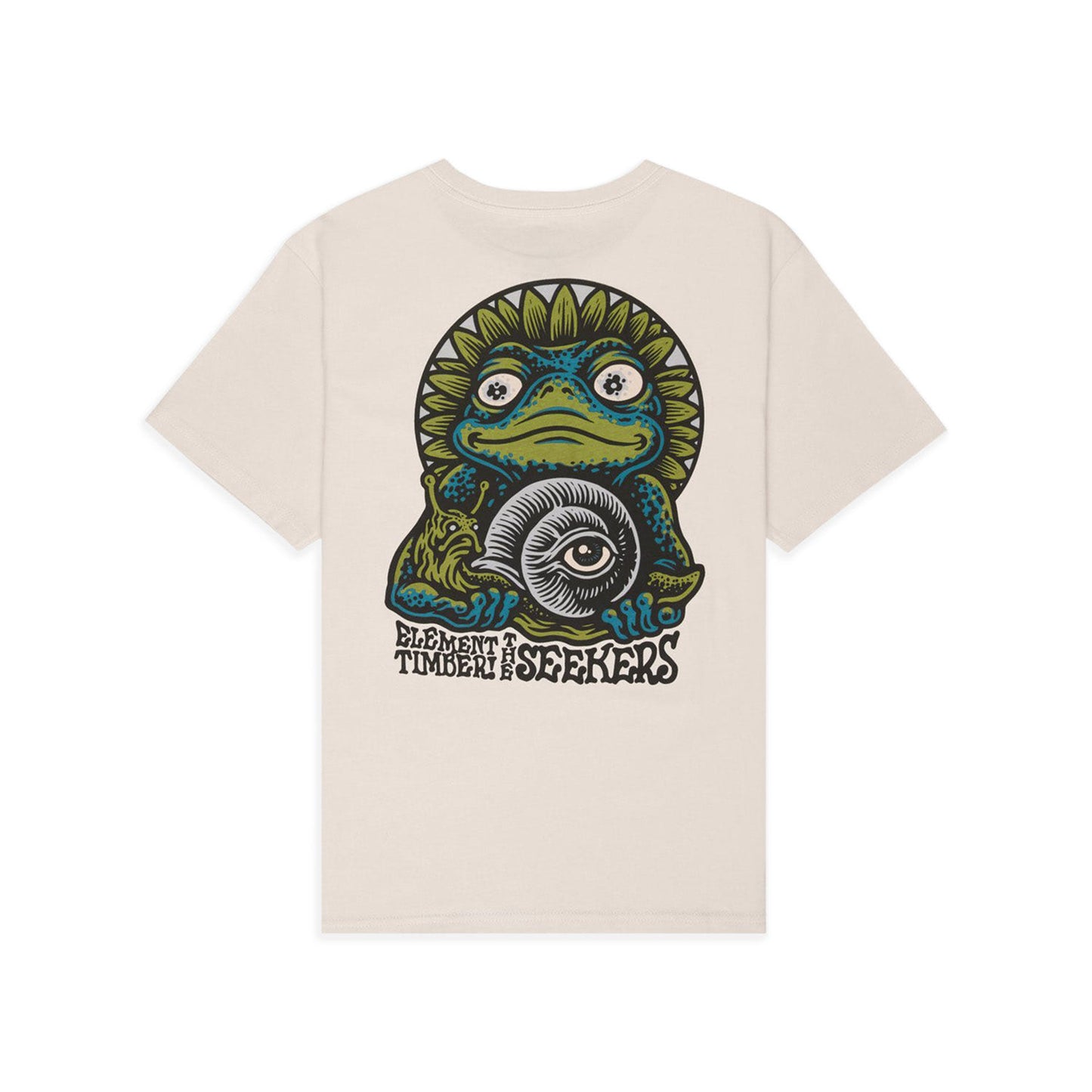 Element Timber The Frog T-Shirt Oat Milk  - ELBZT00286-TEG0