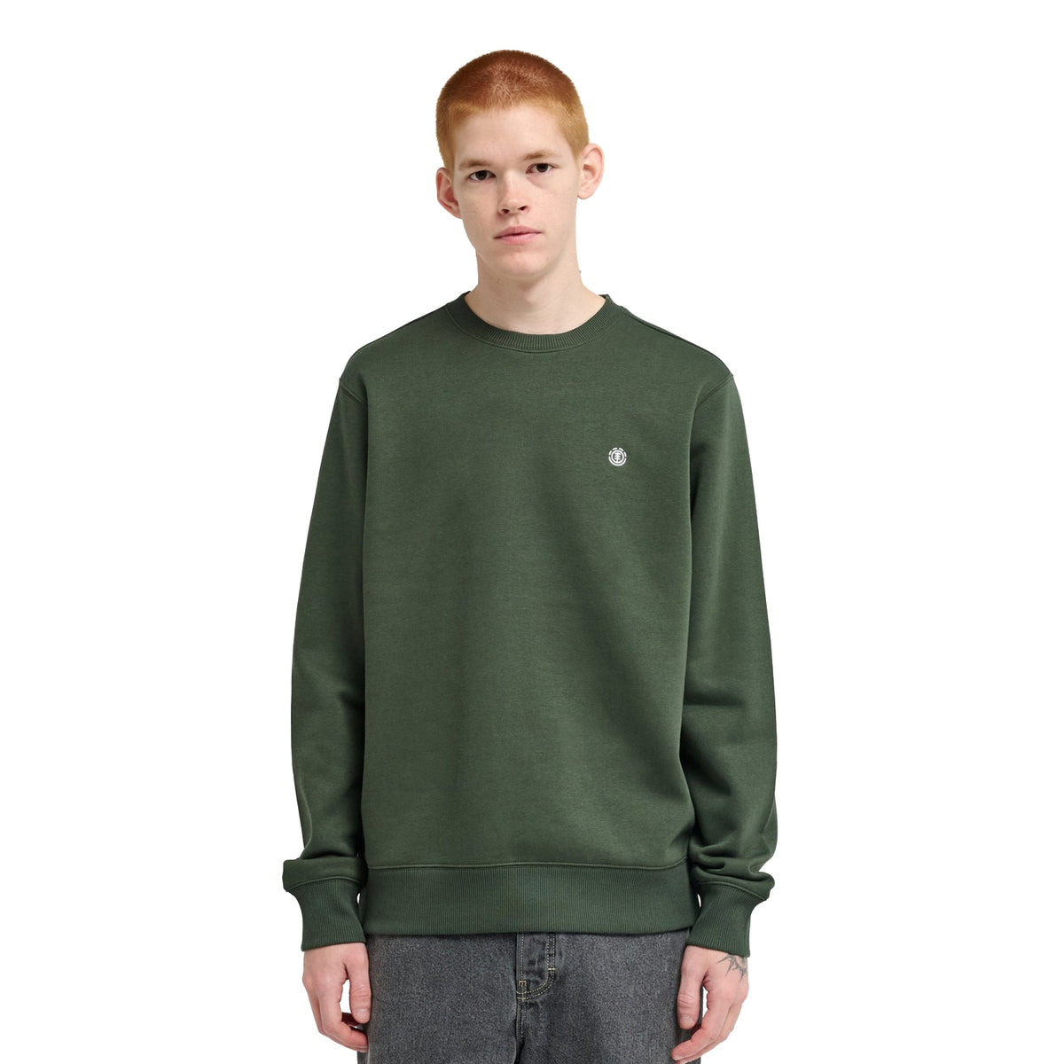 Element Icon Embroidery Crew Deep Forest  - ELYFT00197-KSW0