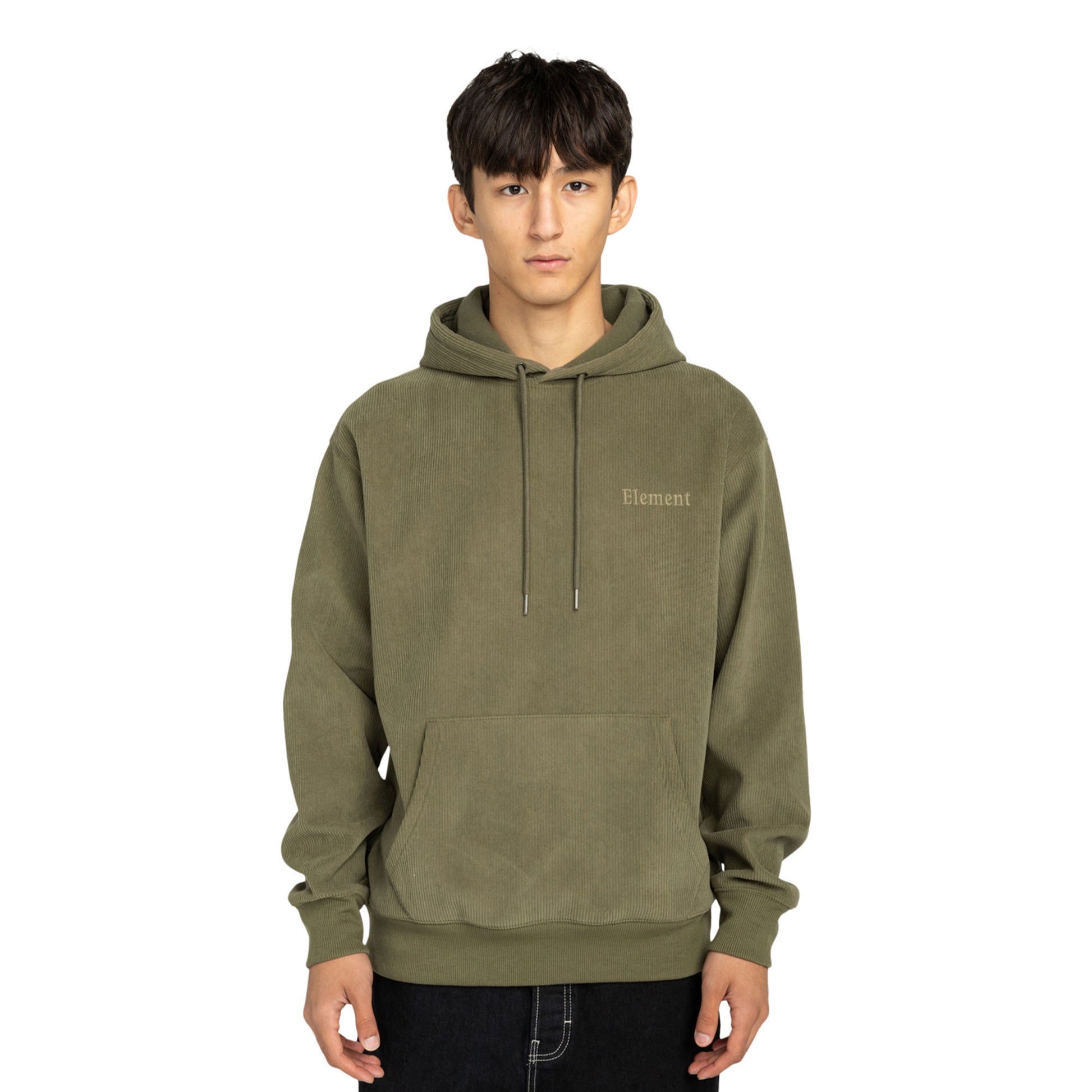 Element Serif Corduroy Hoodie Kalamata  - ELYFT00201-GZH0