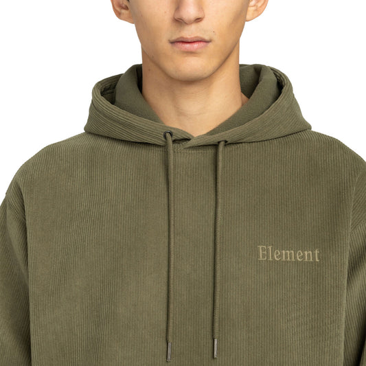 Element Serif Corduroy Hoodie Kalamata  - ELYFT00201-GZH0