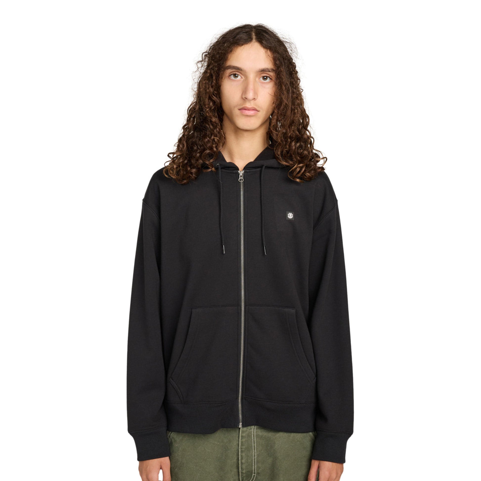 Element Icon Rain Full-Zip Flint Black  - ELYFT00204-FBK